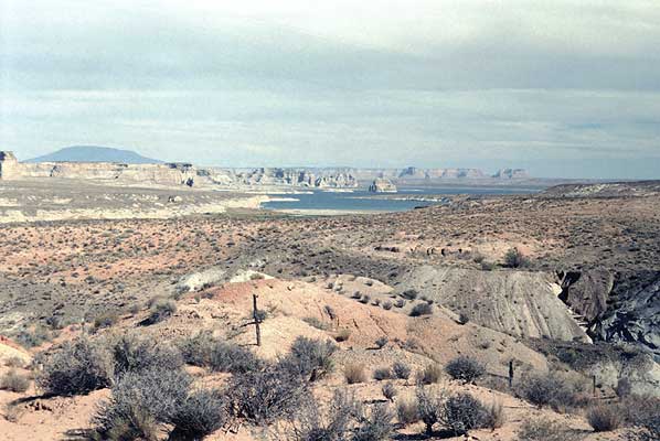 lake powell in the distance
