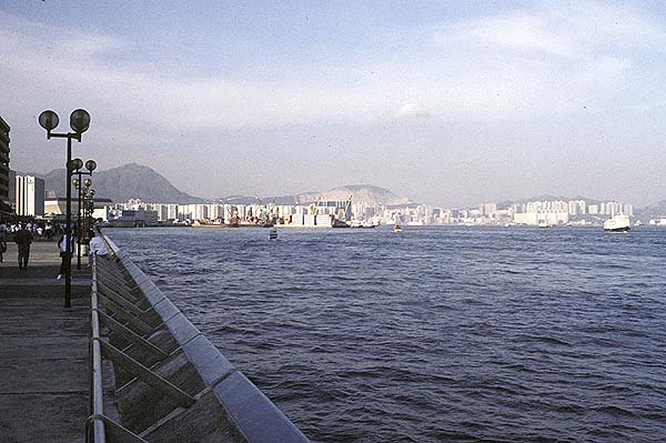 looking towards the kowloon mainland