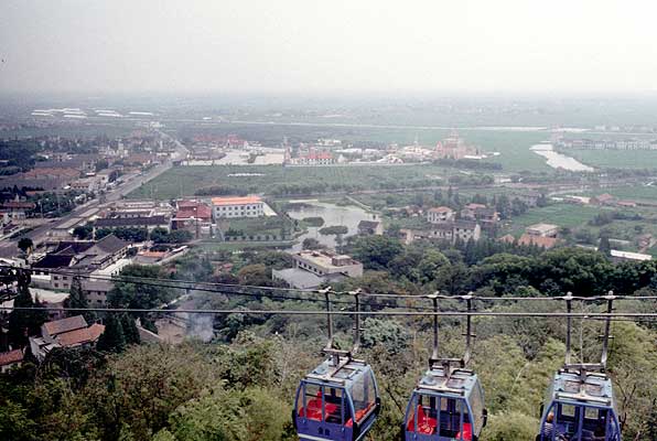 view from a monastary on a hill