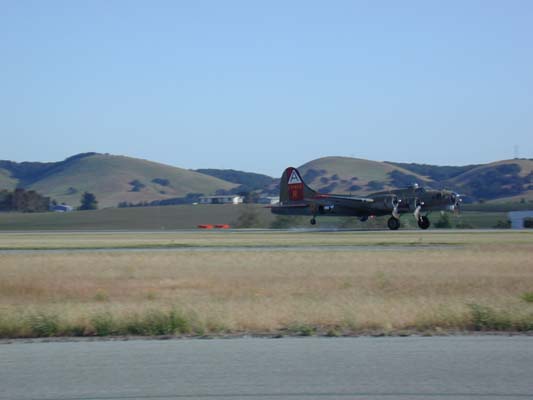 B-17 landing