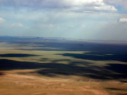 distant buttes