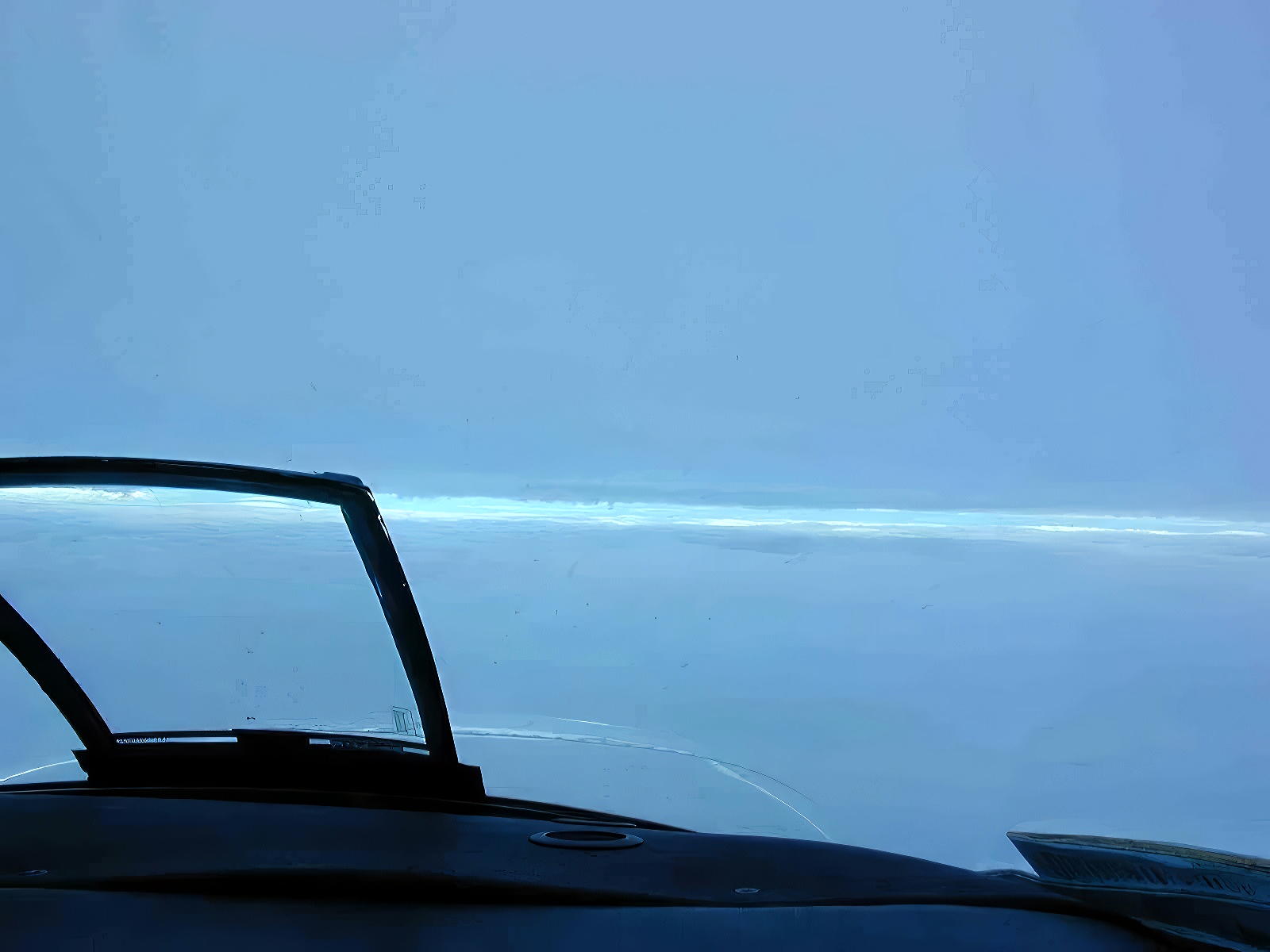 between cloud layers