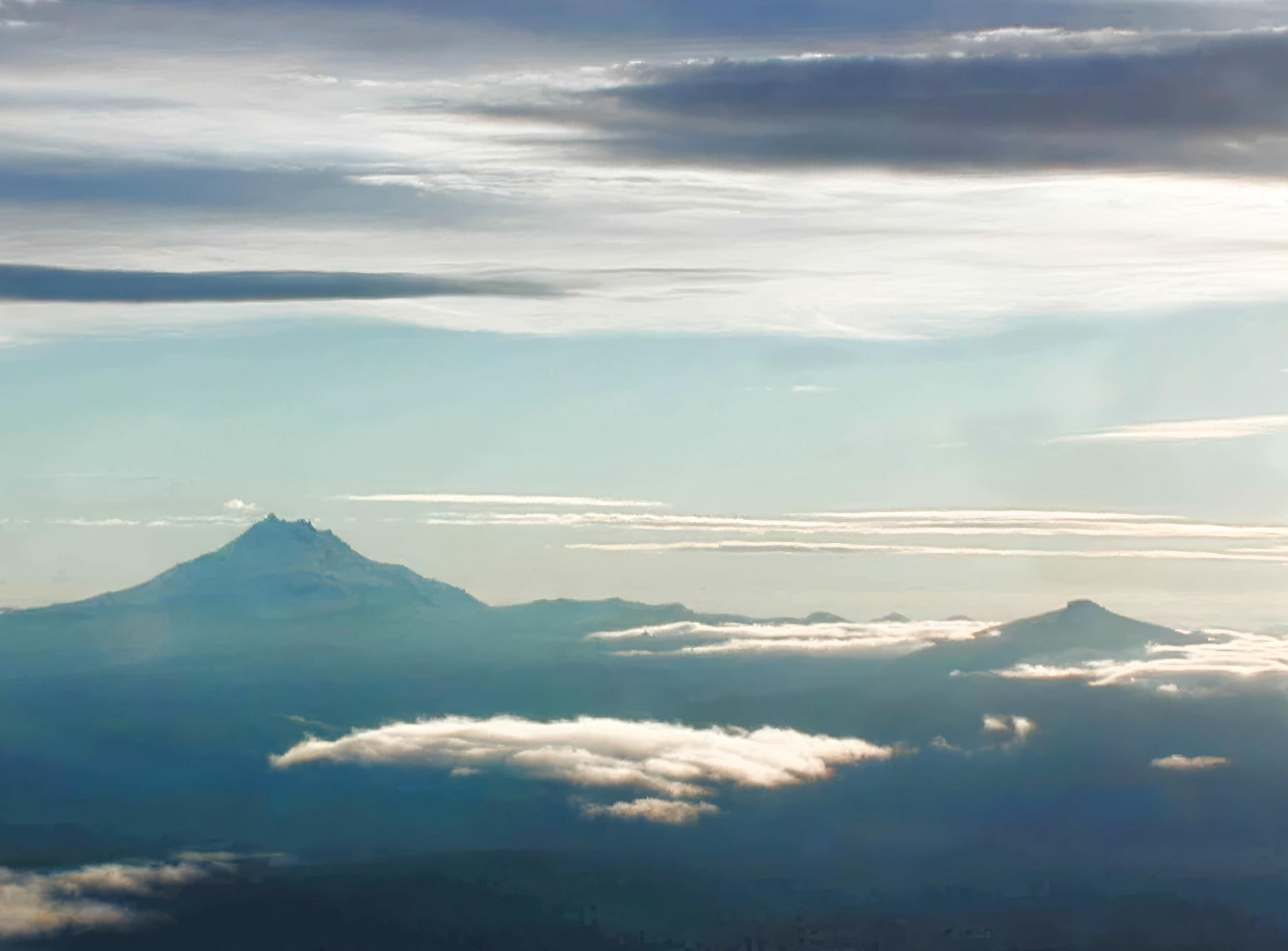 Above the clouds