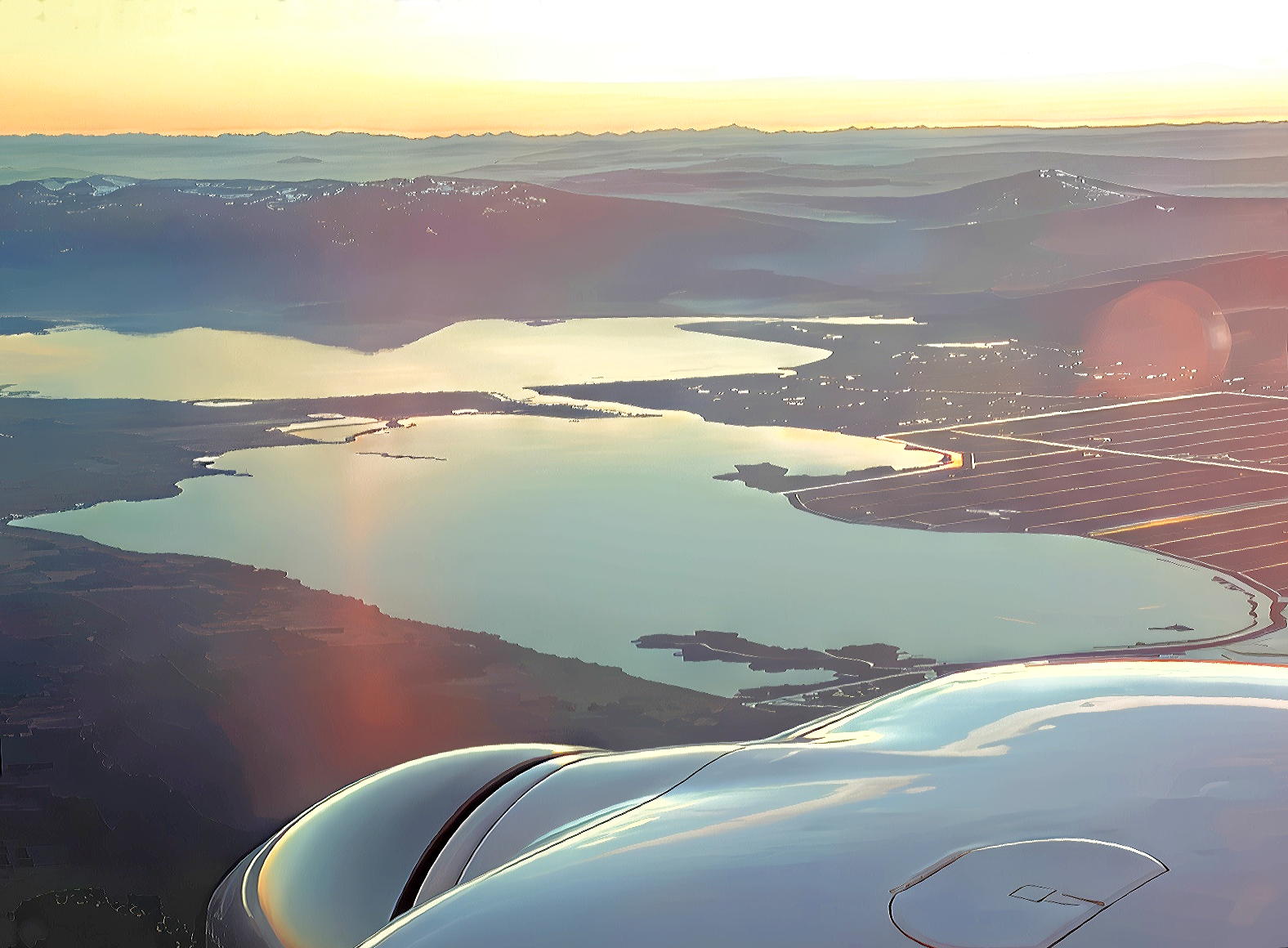 Dusk nearing Klamath Lake