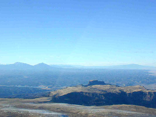 over the desert