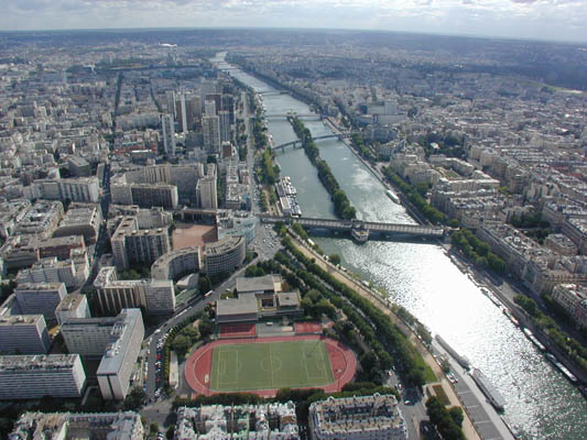 the seine and  points south