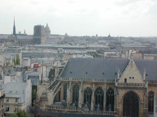 the rooftops of paris