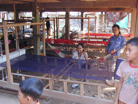 silk weaving shop