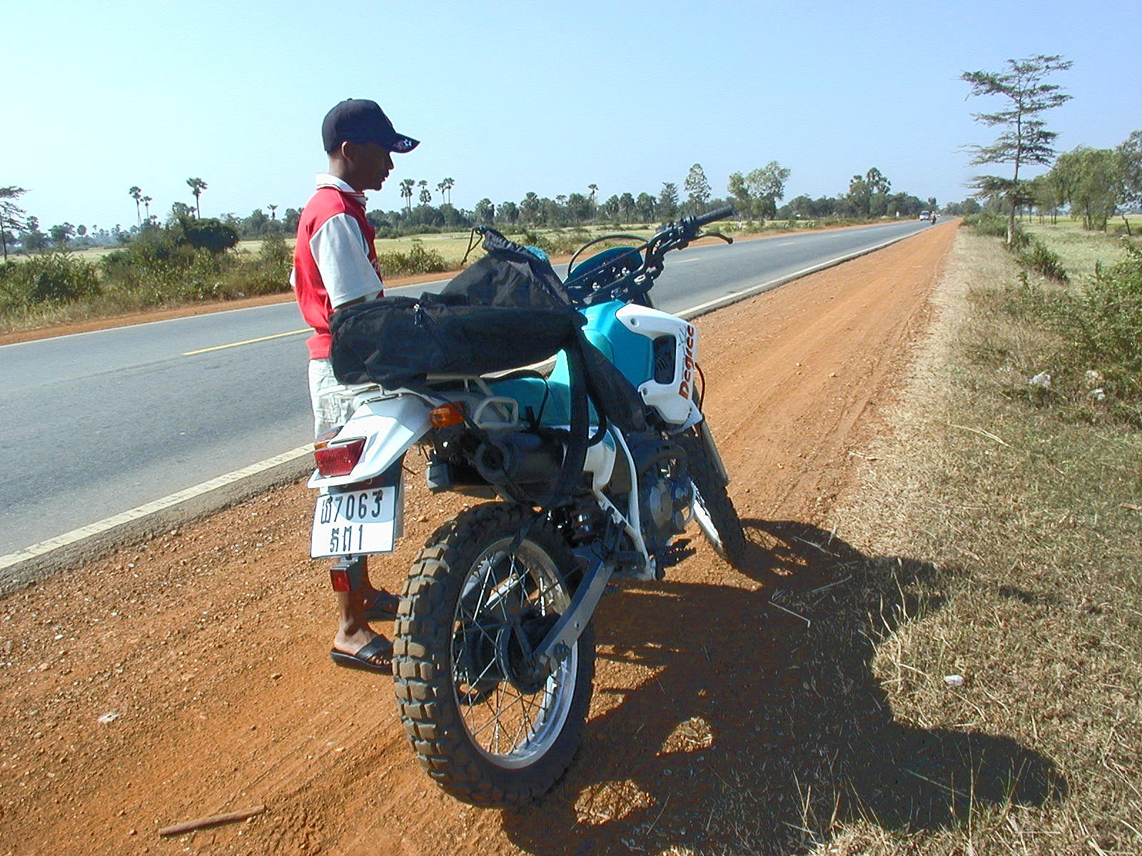 Nick the driver, and a bike that's 