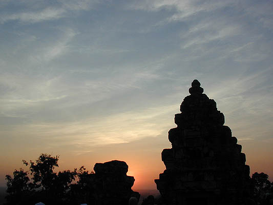 sunset at angkor