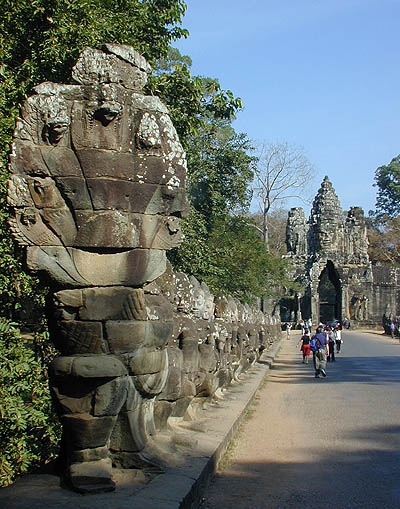 causeway leading to the gate