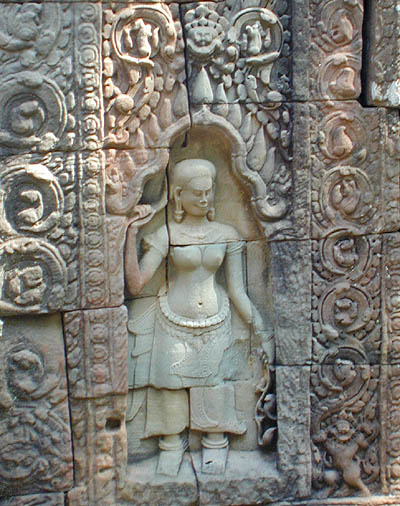 a smirk for the ages (ta prohm)