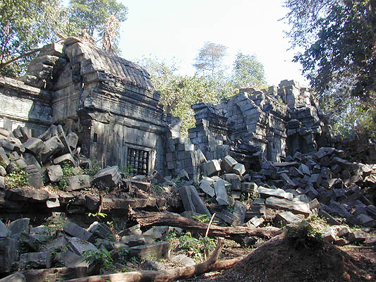 the temple has been left in the condition in which it was found