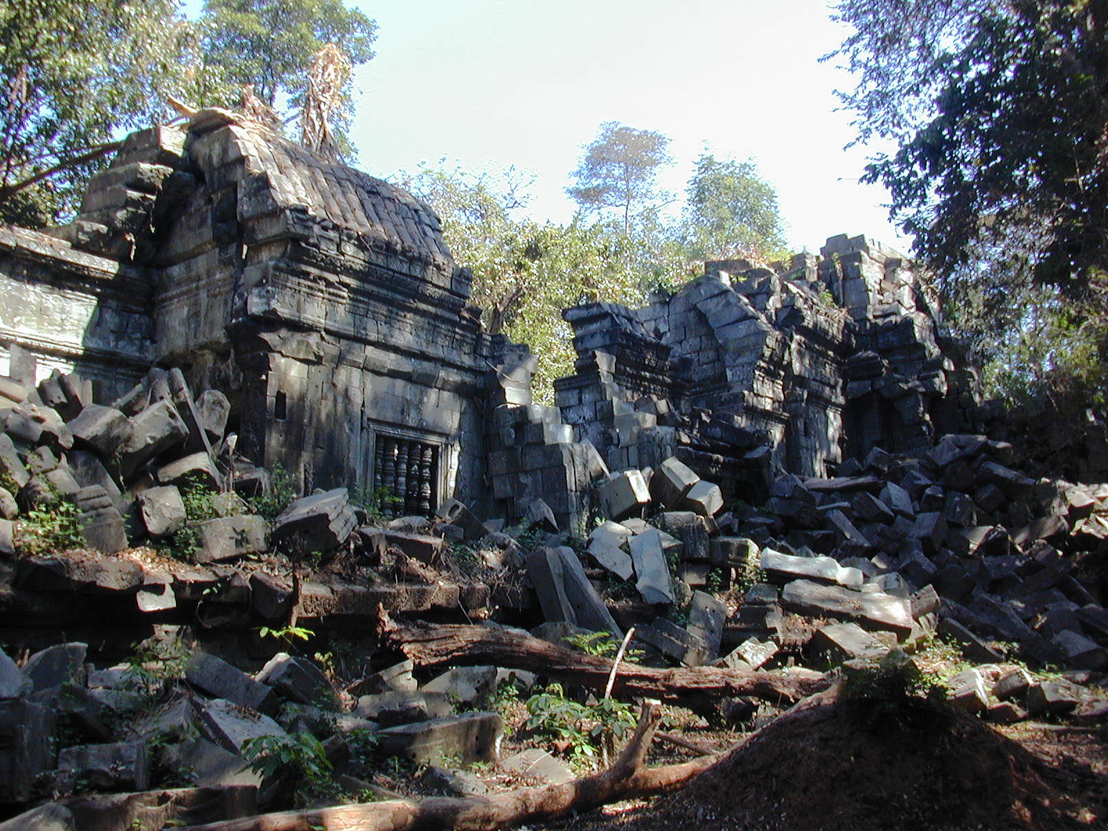 The temple has been left in the condition in which it was found