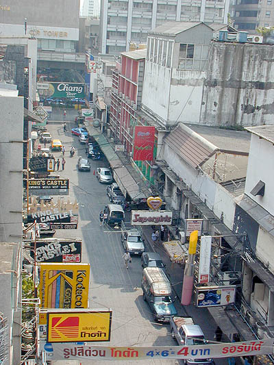 the city's notorious patpong district by daylight