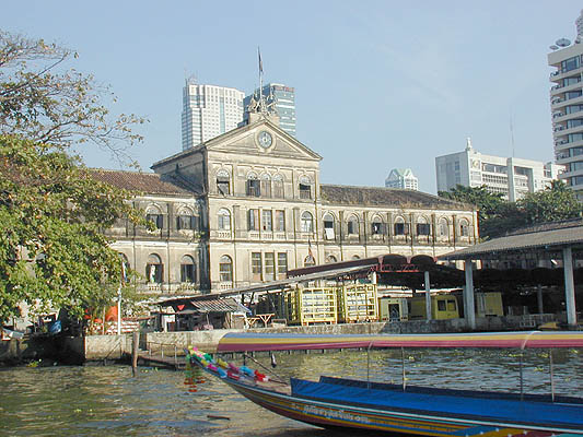 old waterfront building