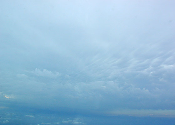 skirting a storm over chicago