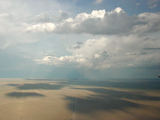 shadows on the desert