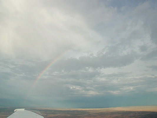 rainbow at dusk