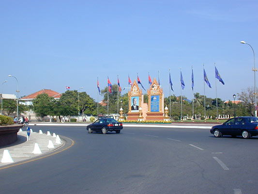 one of the city's many traffic circles