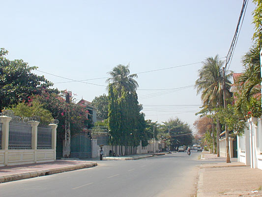 a quieter residential side street