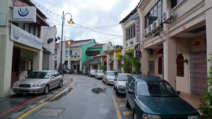 a quaint street in georgetown's historic old town